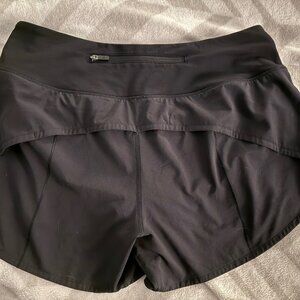 Speed Up Mid-Rise Lined Short 4" in Black